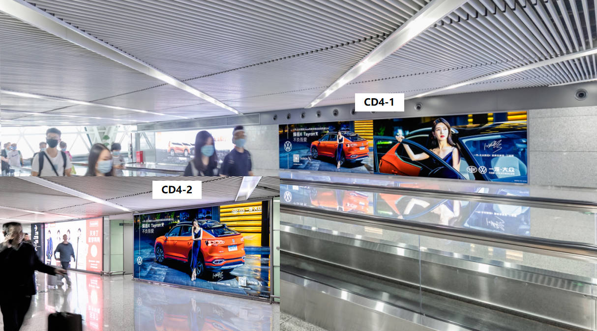 Chengdu Airport Advertising-T2 Domestic Arrival Corridor Lightbox Set 4