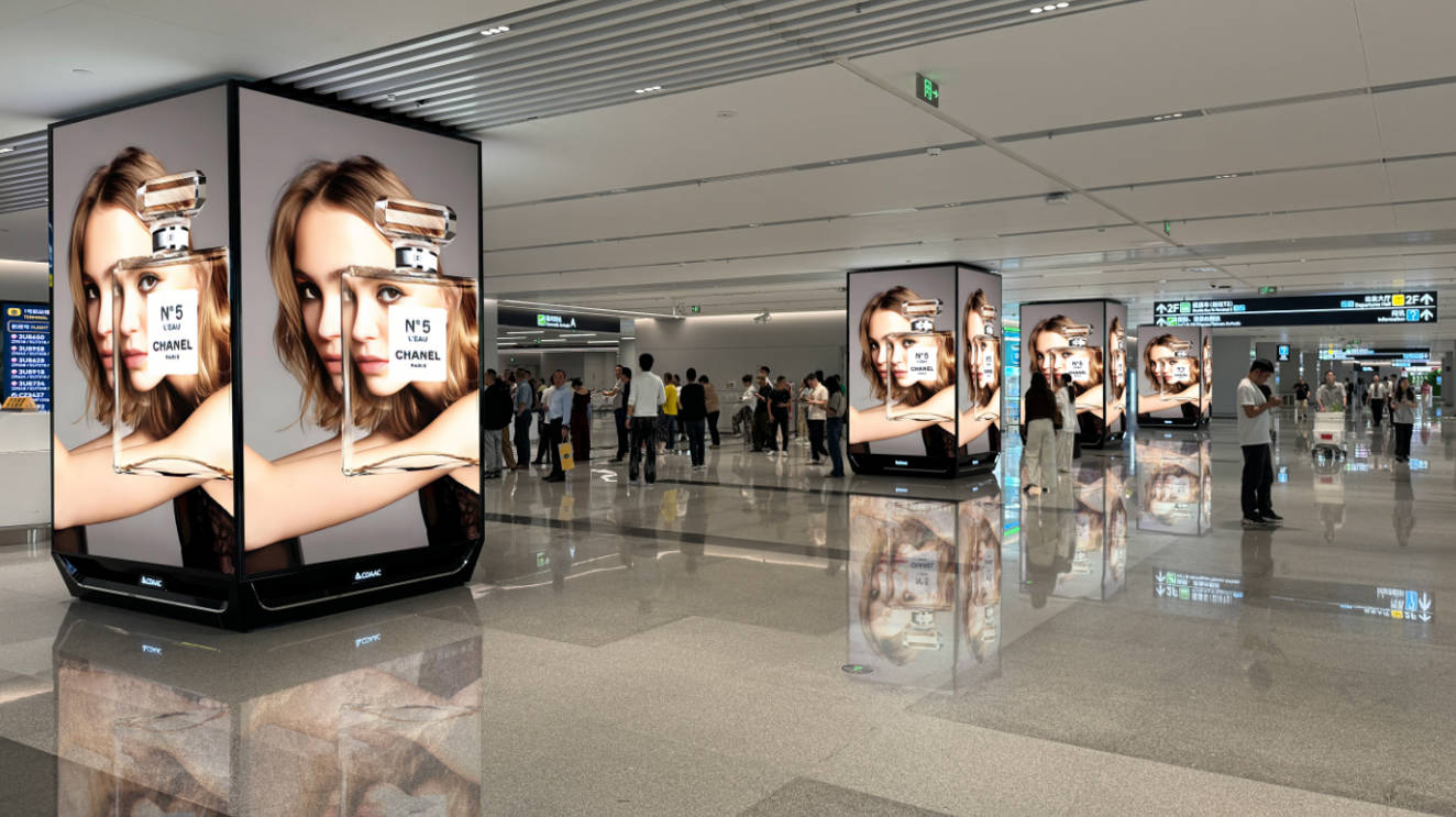Chengdu Airport Advertising-T1 International Arrival Hall Exit Package Light Box Set