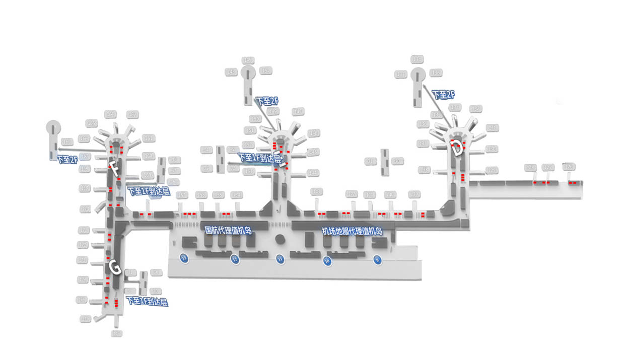 Chengdu Airport Advertising-T2 Gate Mobile Charging Station Light Box SetBitmap