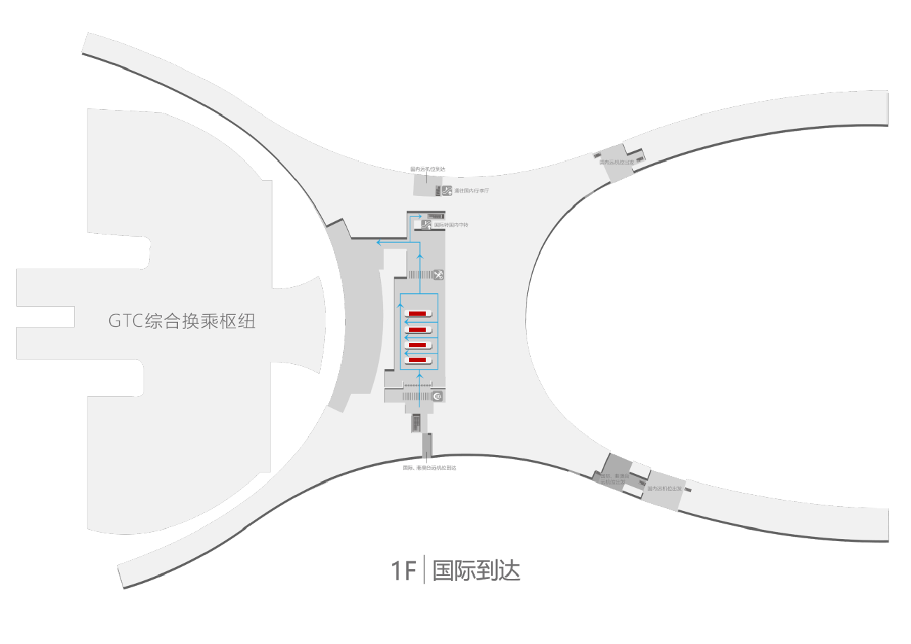 重庆江北机场广告-T3国际到达行李厅转盘LED套装位置图