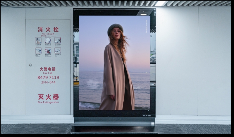 长沙机场T2国内到达行李厅出口灯箱