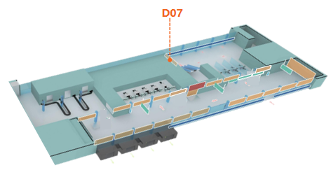 大理机场广告-F1层出发候机厅墙面灯箱点位图