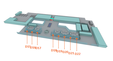 大理机场广告-F1层贵宾厅双面灯箱点位图
