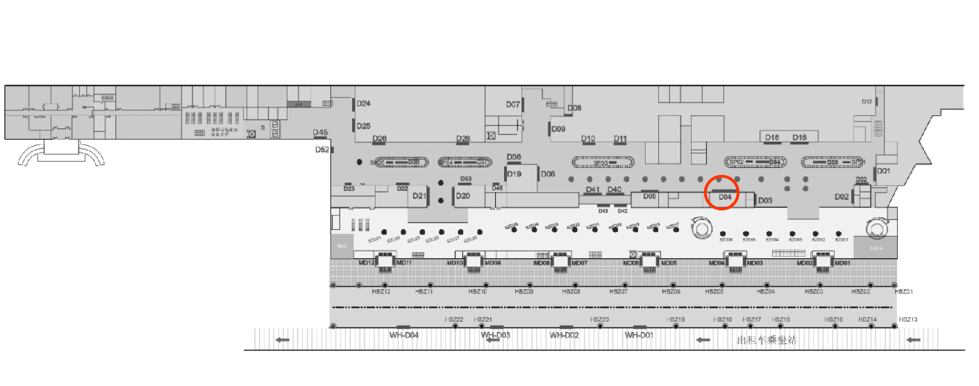 大连机场广告-国内到达行李厅灯箱D04点位图