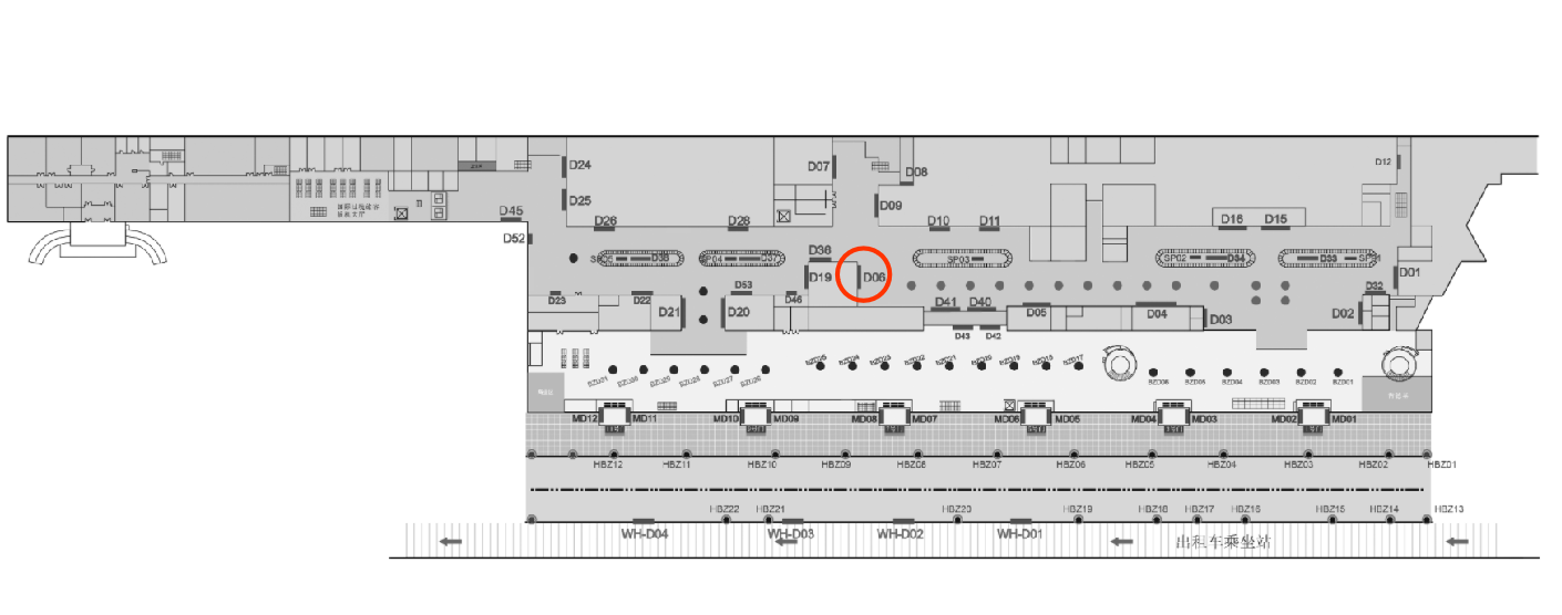 大连机场广告-国内到达行李厅灯箱D06点位图
