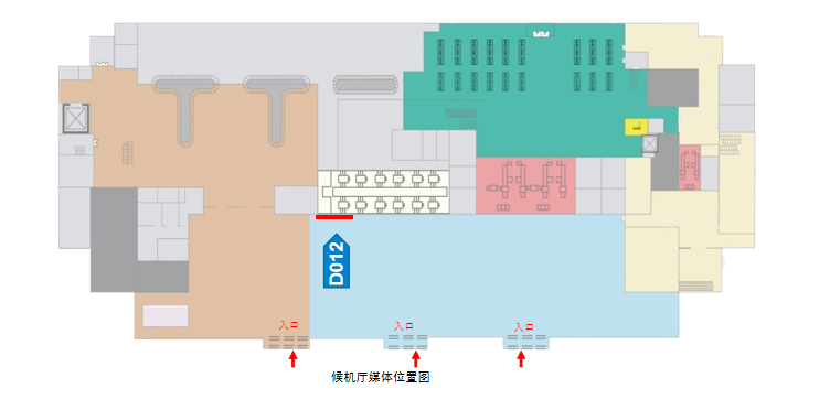 大同机场广告-到达通道出口上方灯箱D012点位图