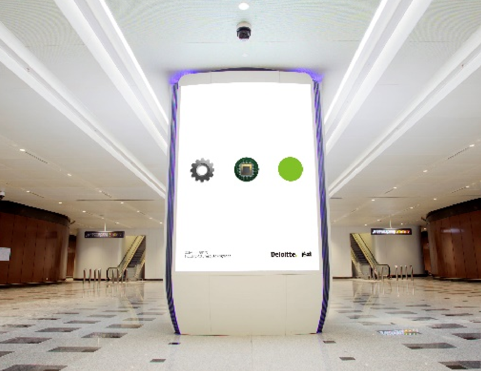 大兴机场广告-B1层国内安检前后包柱灯箱