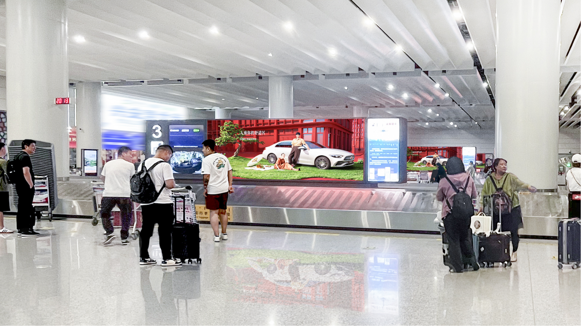 机场行李厅LED大屏广告