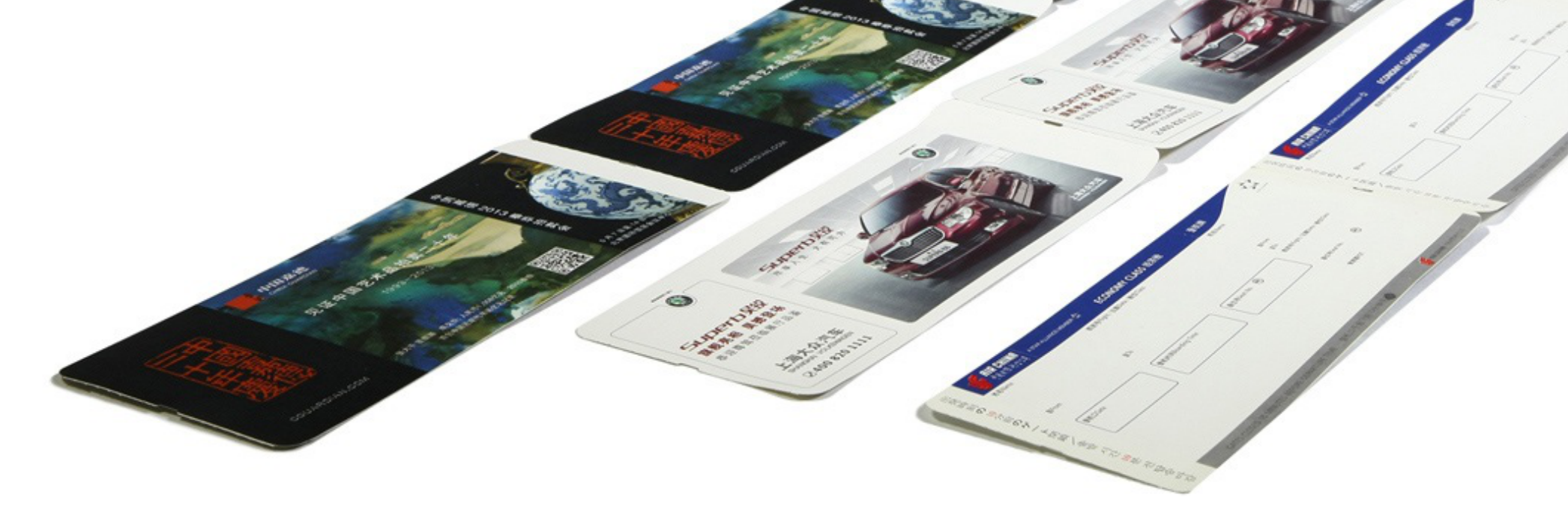 登机牌贴画广告