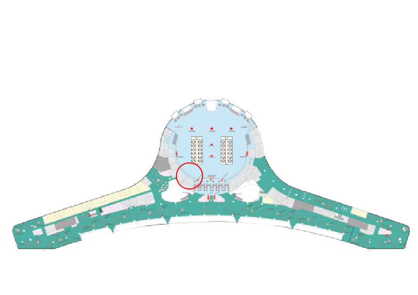 鄂尔多斯伊金霍洛国际机场广告-出发值机厅LED屏L002位置图