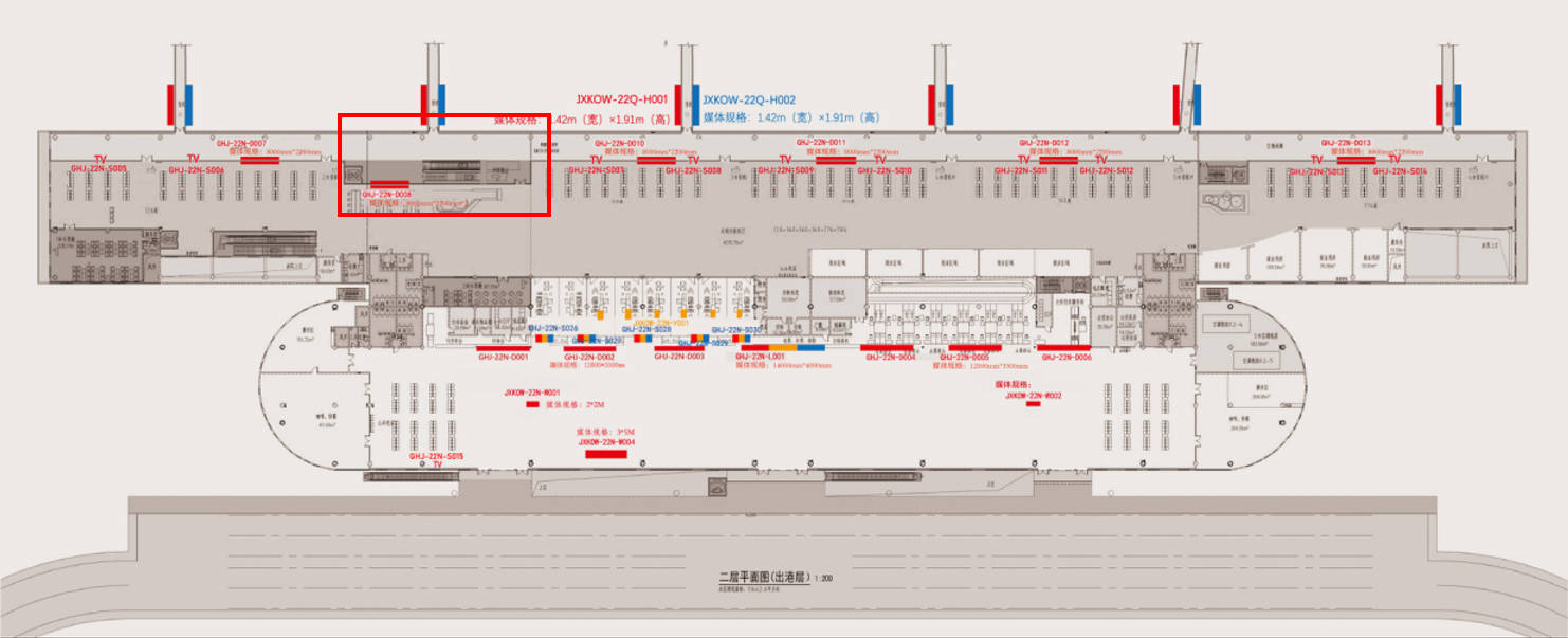 Ganzhou Airport Advertising-Domestic terminal corridor lightboxBitmap