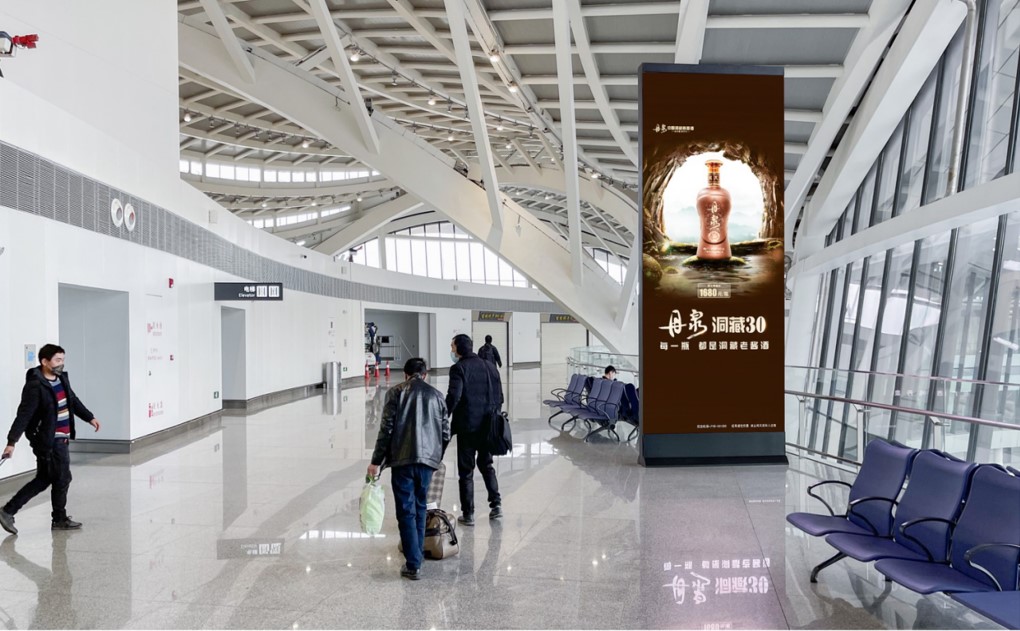 桂林机场广告-国内出发通廊图腾灯箱套装