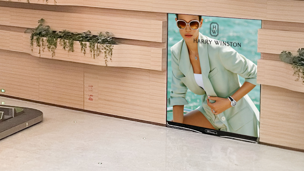 广州白云机场广告-T3国内到达行李厅灯箱3