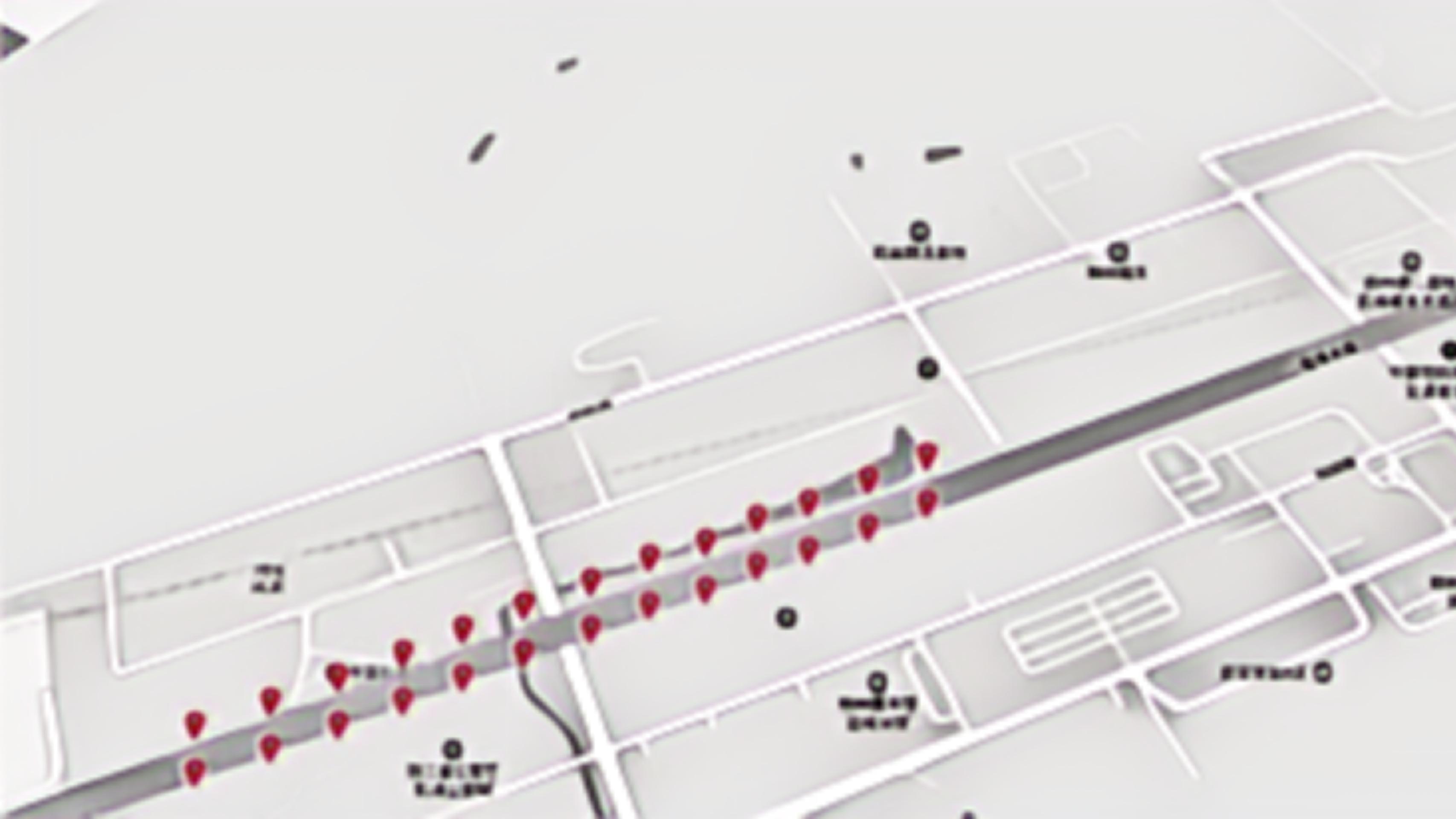 杭州萧山机场广告-户外机场路灯箱位置图