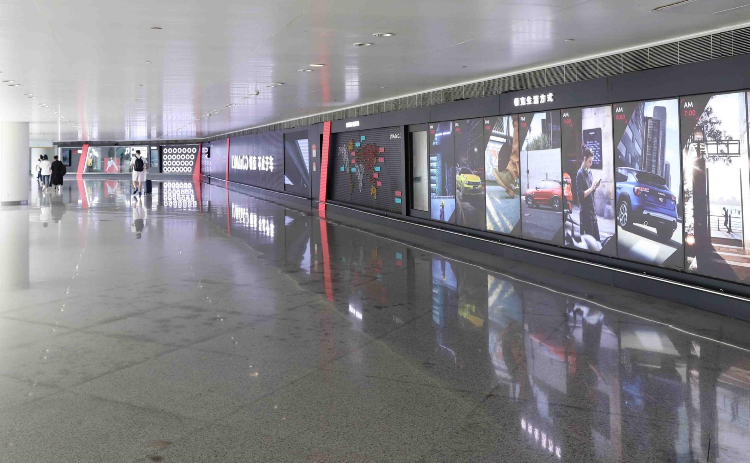 杭州萧山机场广告-T3国内到达通廊创意媒体DA59