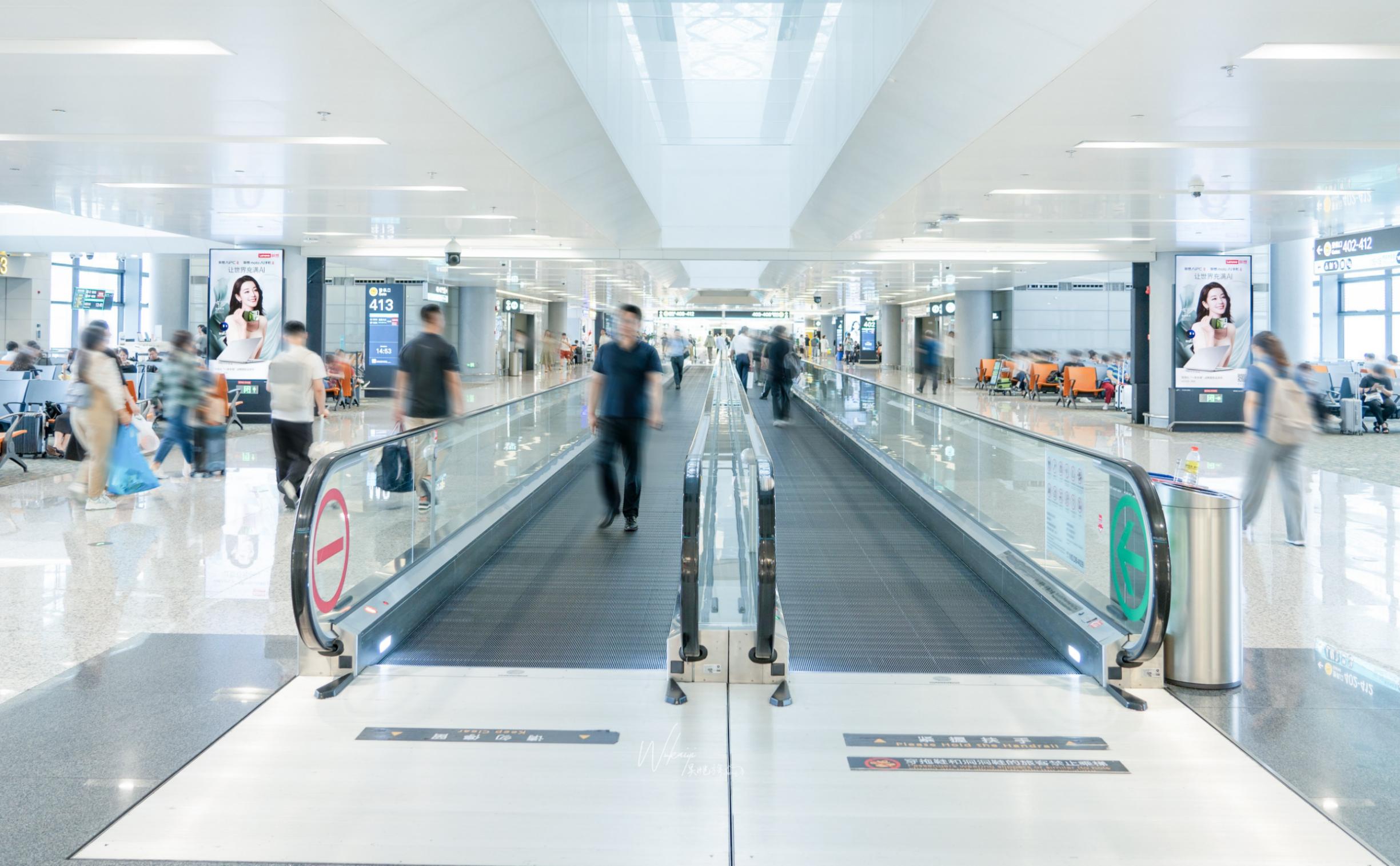 杭州萧山机场广告-T4国内出发到达刷屏套装