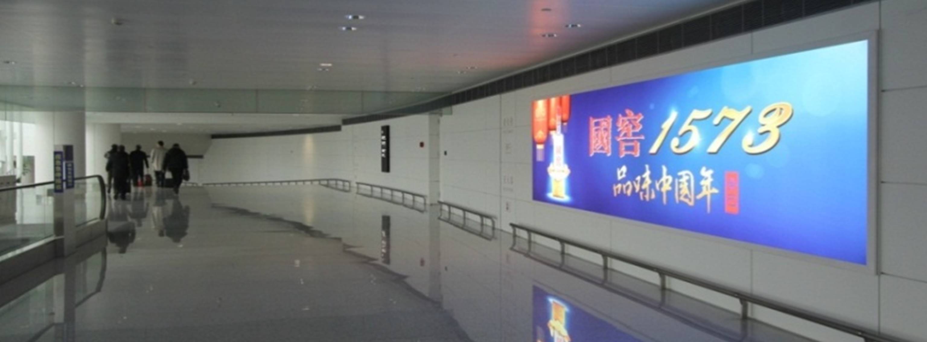 杭州萧山机场广告-T3到达中指廊灯箱DA69/71