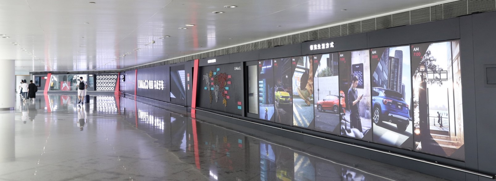 杭州萧山机场广告-T3到达通廊灯箱DA59
