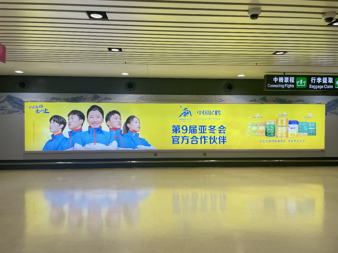 哈尔滨太平机场广告-到达通廊灯箱D022