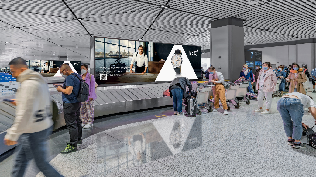 哈尔滨机场广告-到达行李等候厅大屏套装