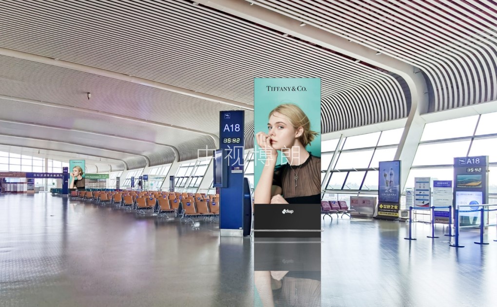 合肥机场广告-国际候机区图腾灯箱