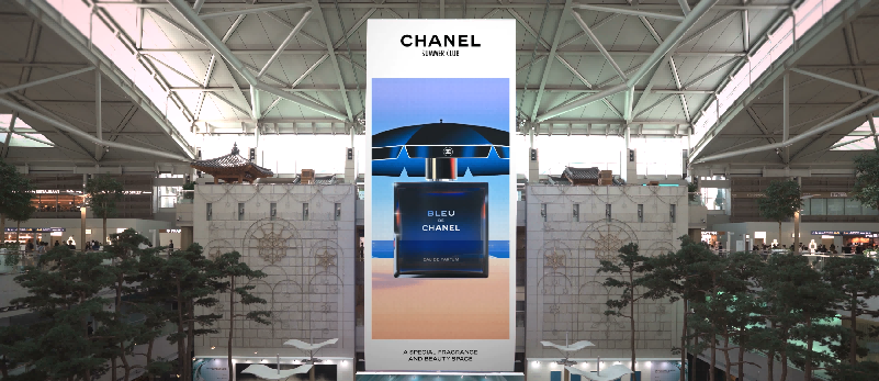 韩国首尔仁川国际机场广告-T1出发区巨型LED屏