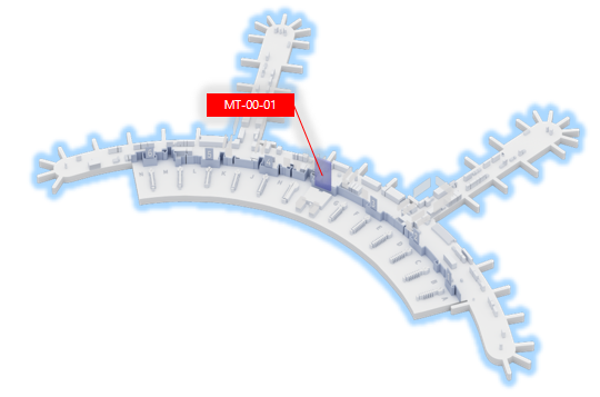 韩国首尔仁川国际机场广告-T1出发区巨型LED屏点位图