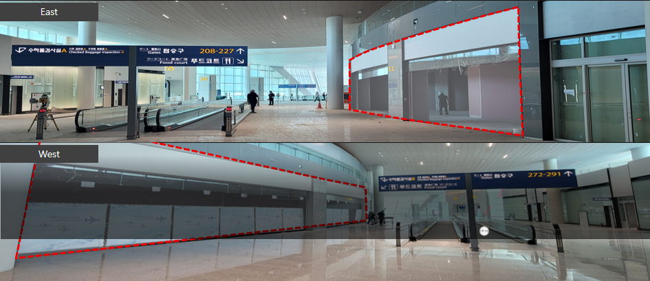 韩国首尔仁川国际机场广告-T2出发展区