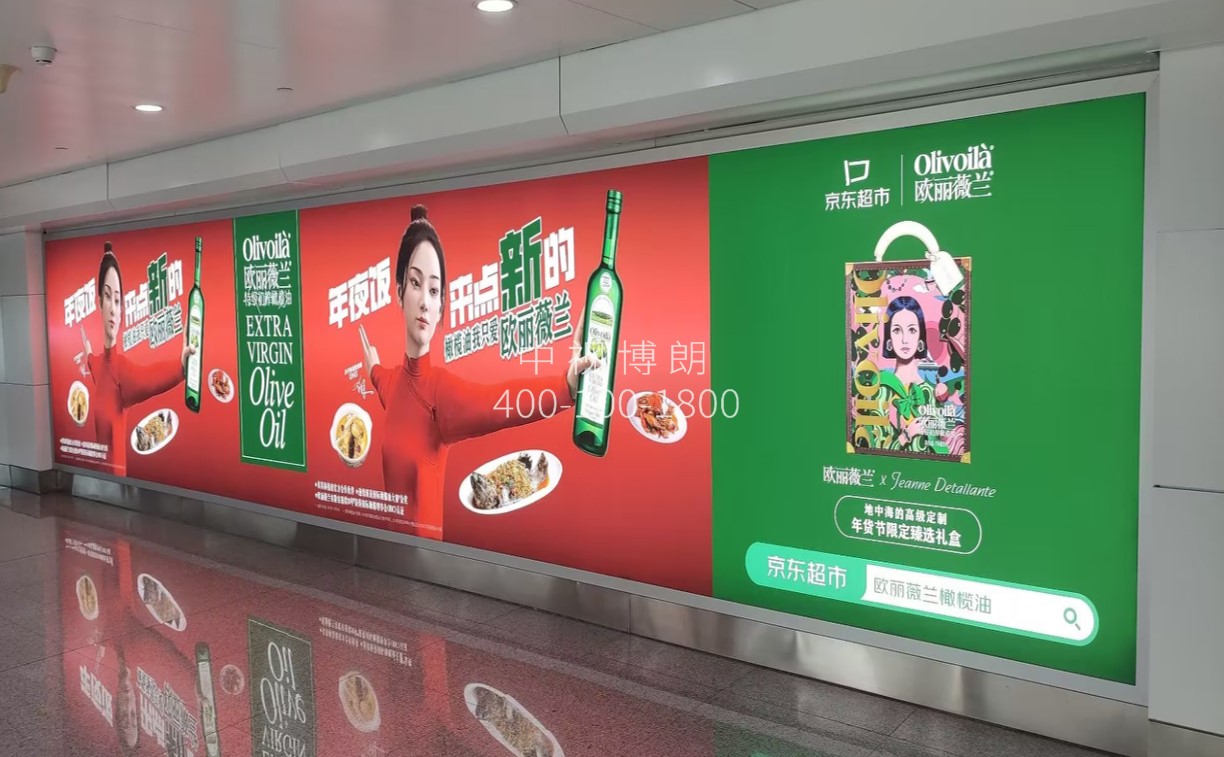 呼和浩特白塔国际机场广告-国内到达行李厅通道灯箱D043