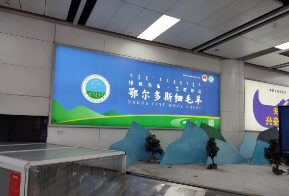 呼和浩特机场行李转盘灯箱广告