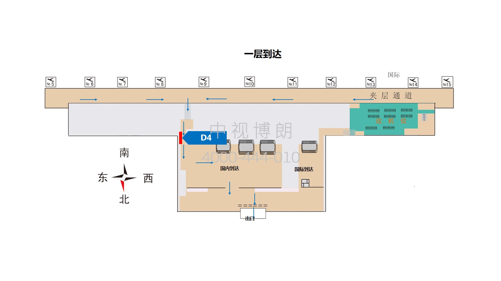 呼和浩特机场到达通道灯箱广告