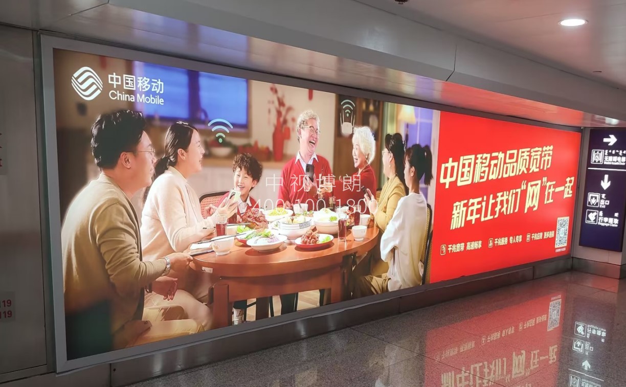 呼和浩特白塔国际机场广告-国内到达行李厅通道灯箱D042