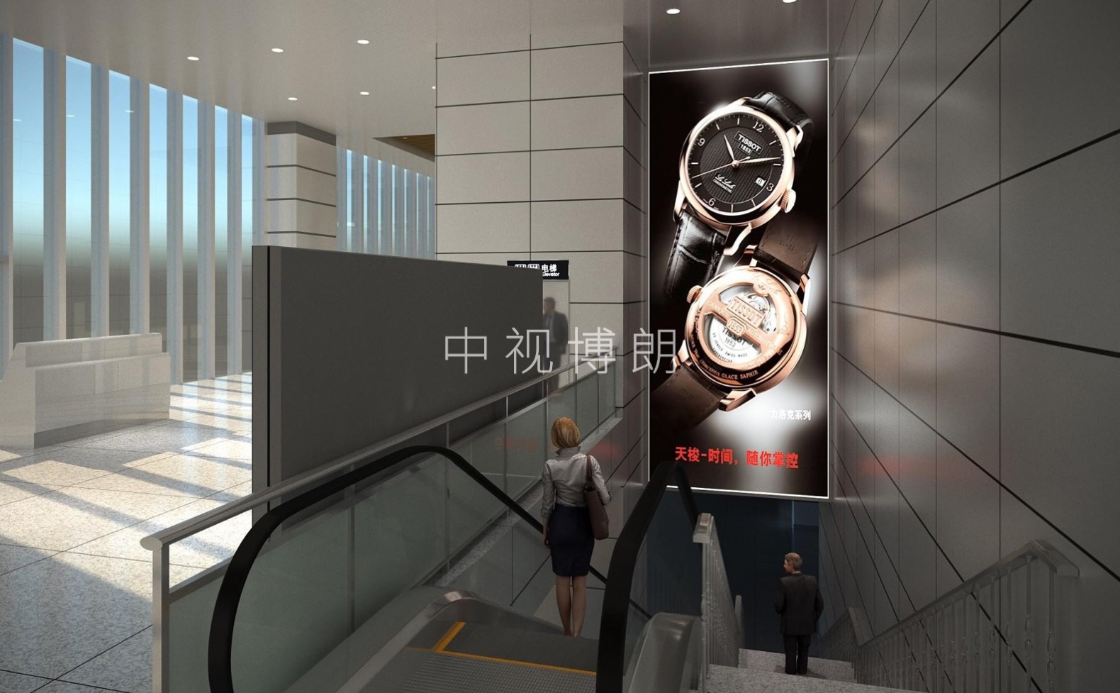 惠州机场广告-到达扶梯梯楣灯箱