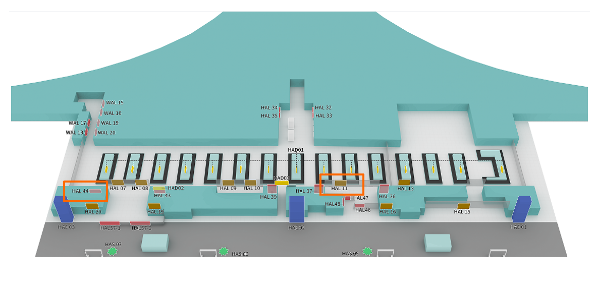 昆明机场广告-国内到达行李提取厅墙面灯箱B点位图