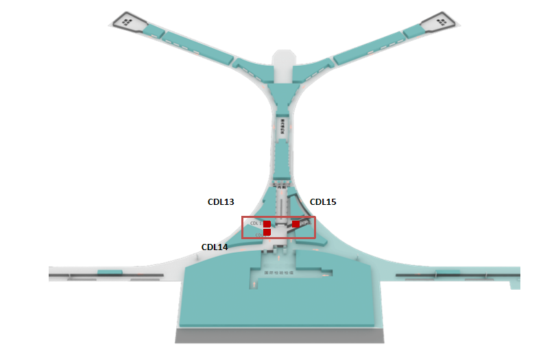 Реклама аэропорта Куньмин-Набор вертикальных световых ящиков для внутренних терминалов вылетаТочечная диаграмма
