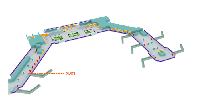 丽江机场广告-F1层出发候机厅吊楣灯箱33点位图