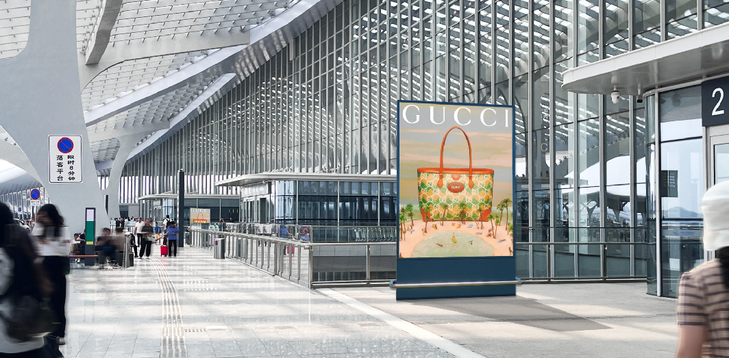 兰州机场广告-T3出发门口灯箱套装