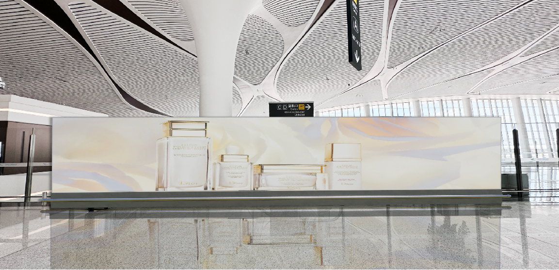 兰州机场广告-T3国际出发安检里灯箱