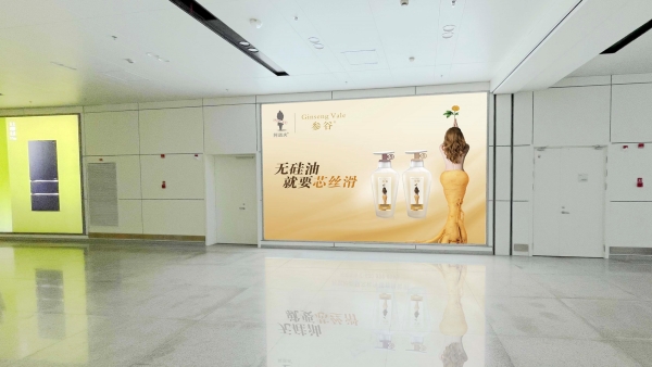 宁波栎社国际机场广告-T1国内到达通廊灯箱34