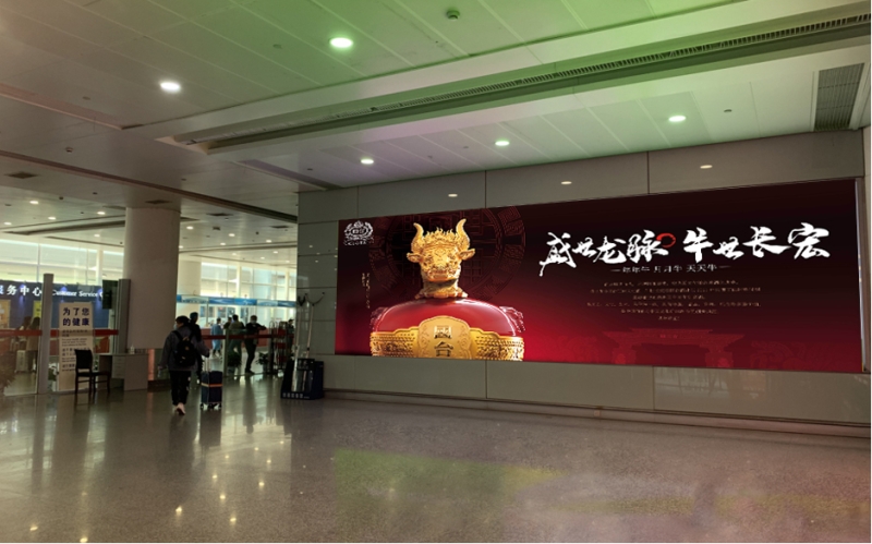 南昌昌北国际机场广告-T2到达出口处灯箱