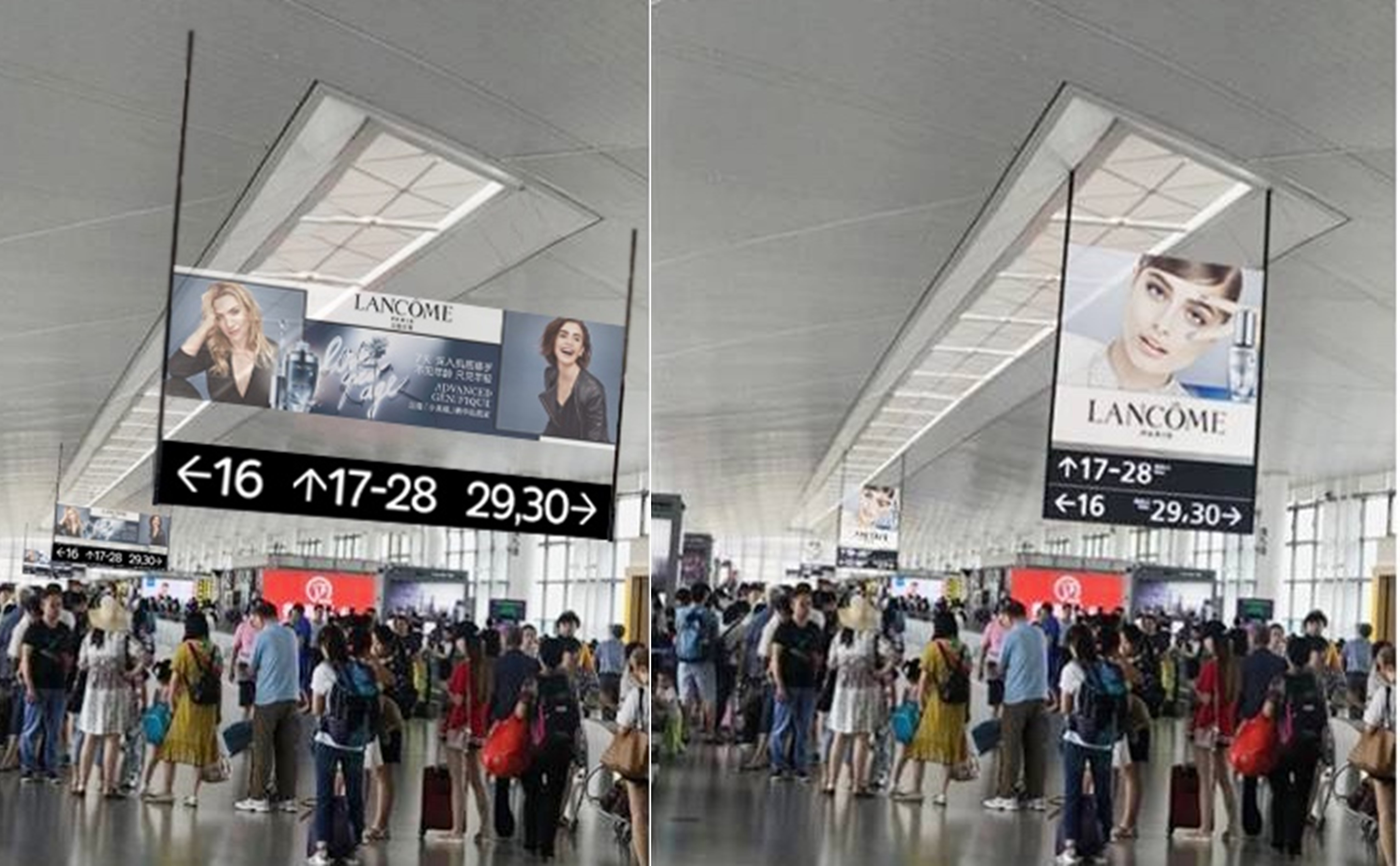 南京机场广告-国内出发指廊挂旗