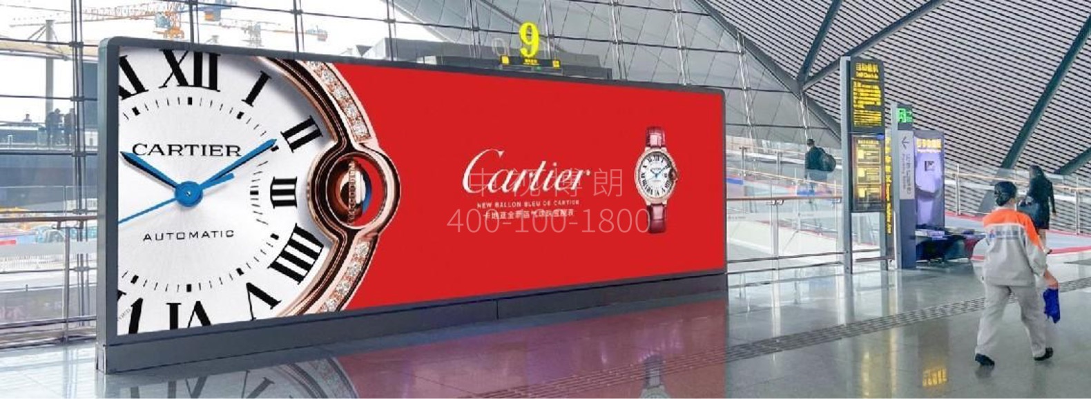 南宁吴圩国际机场广告-国内出发办票厅灯箱1