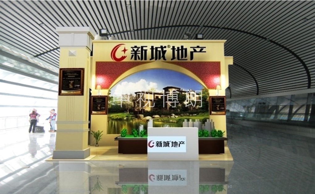 南宁机场国际出发候机厅展位广告