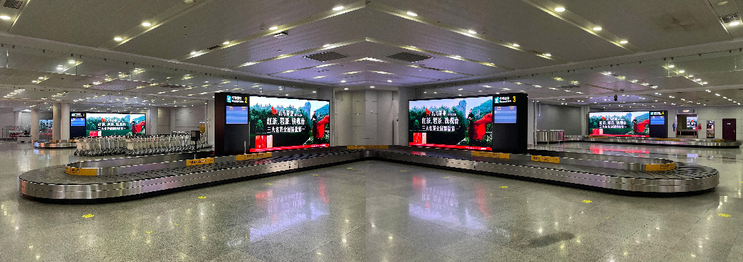 泉州晋江机场广告广告-国内到达行李厅LED屏套装