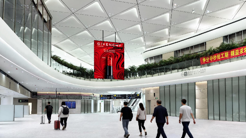 三亚凤凰机场广告-T3国内出发安检后LED屏套装