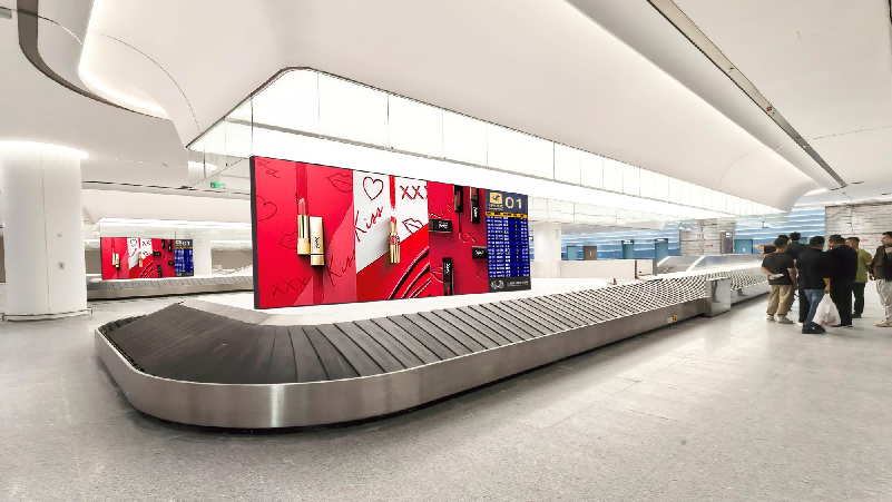 三亚凤凰机场广告-T3国内到达行李转盘上LED屏套装