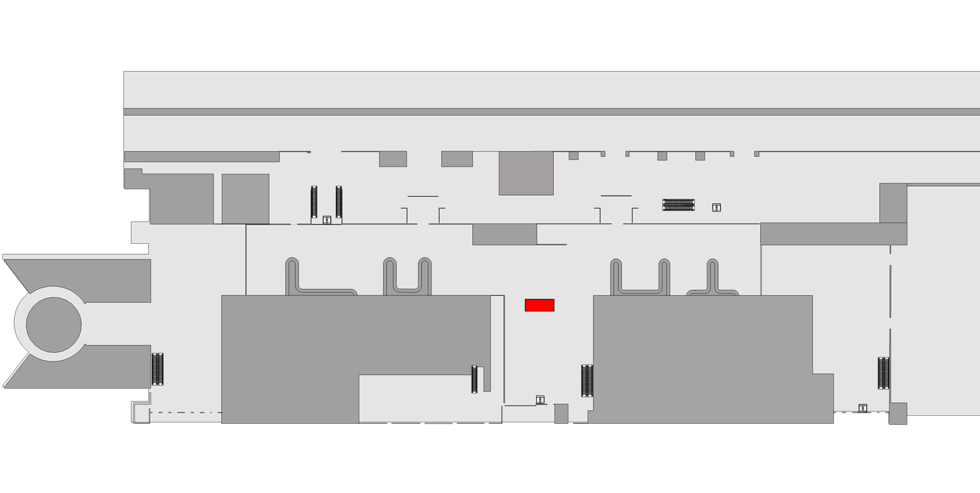 三亚凤凰机场广告-T1国内到达行李厅展位位置图