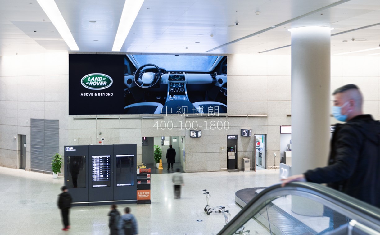 上海机场广告-虹桥T2到达行李厅LED屏套装