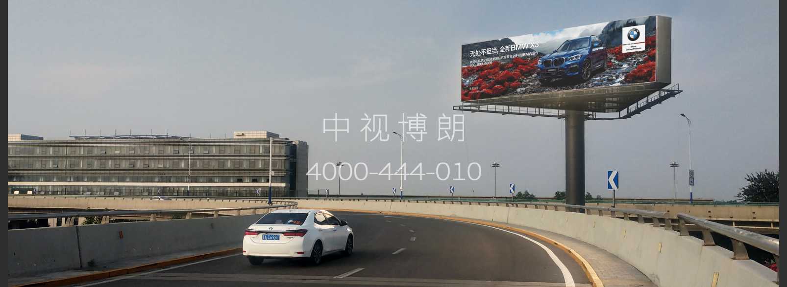 石家庄正定国际机场广告-T2东侧国内出发引桥高立柱