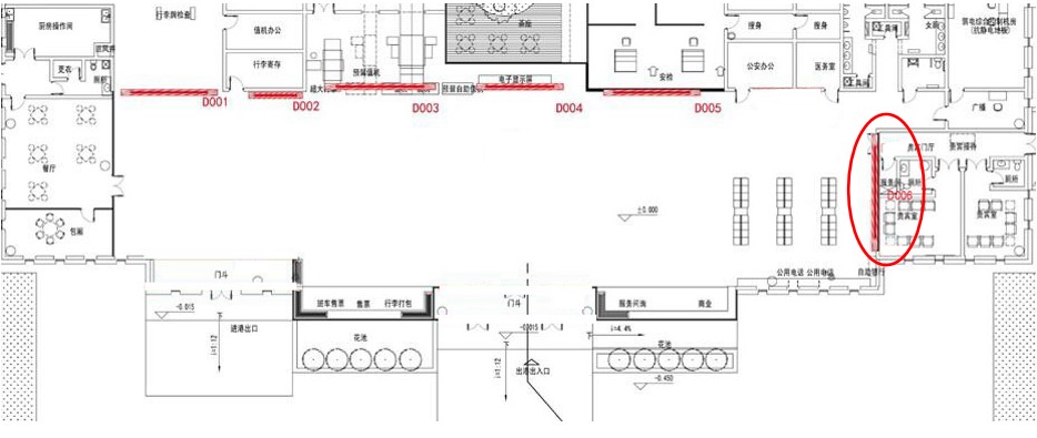 神农架机场广告-出发贵宾室门上方灯箱D006点位图